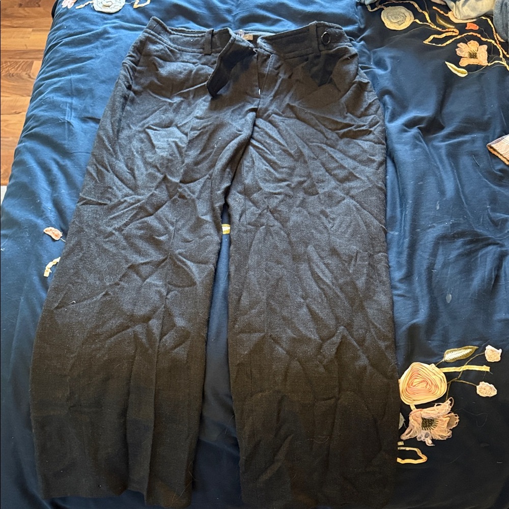 Ann Taylor Black Wide-Leg Pants